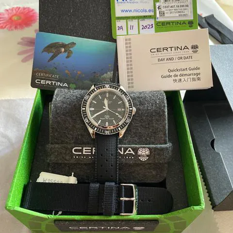 Certina DS C037.407.18.050.00 43mm Stainless steel Black