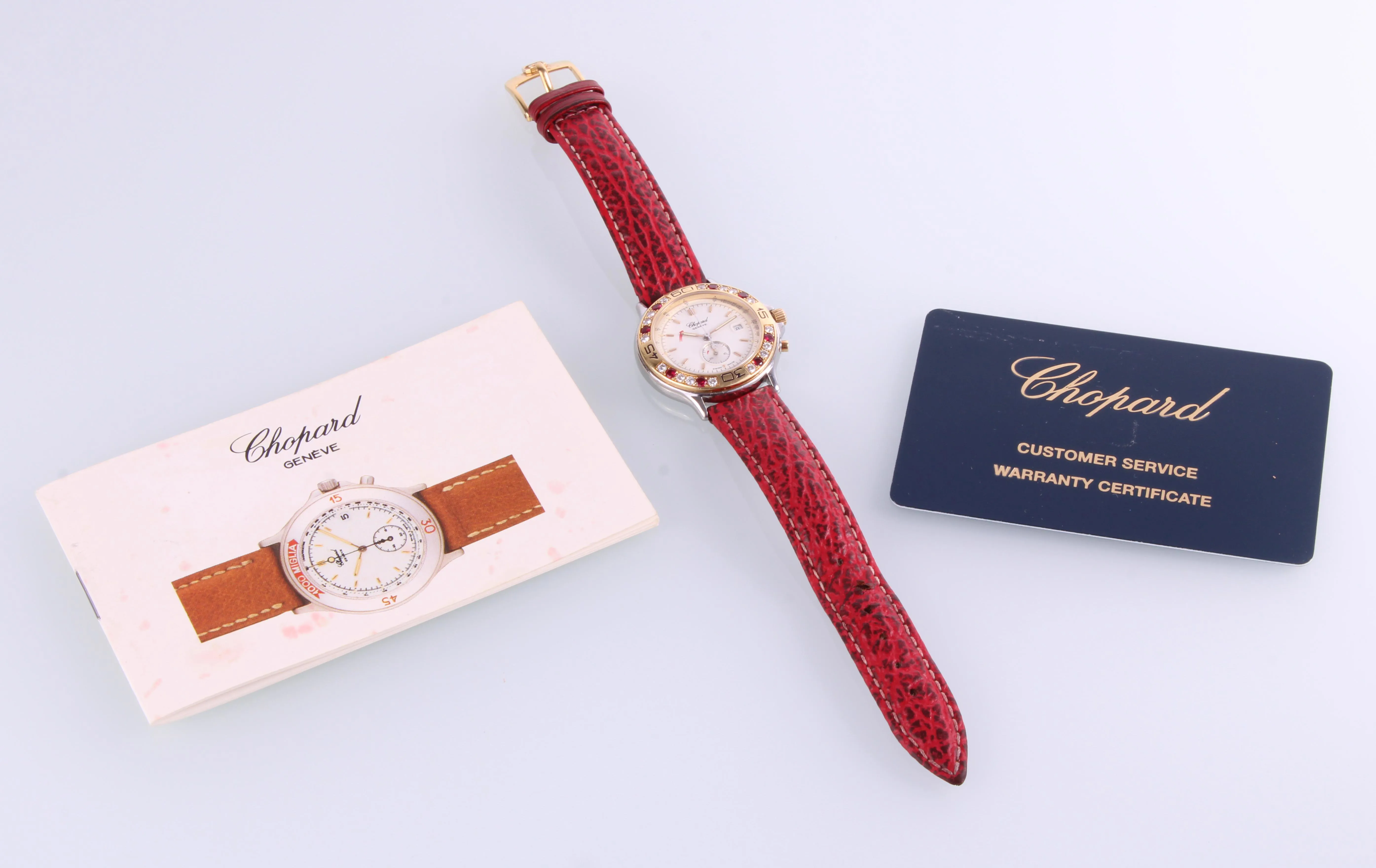 Chopard Mille Miglia 13/8175-21 31mm Yellow gold and Stainless steel and Diamond and Sapphire White 3