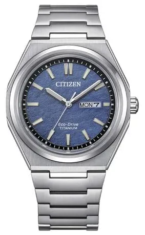 Citizen Eco-Drive 40mm Titanium Blue