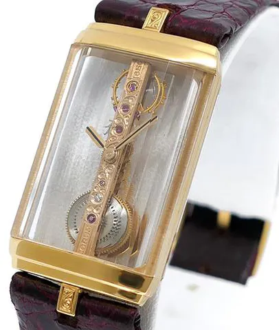 Corum Golden Bridge 131.50.56 20mm Yellow gold Skeletonized