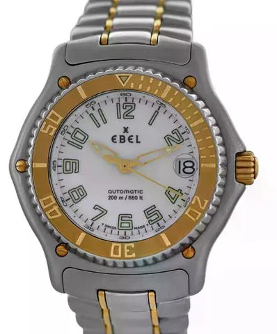 Ebel Discovery 40mm Yellow gold and stainless steel White