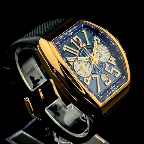 Franck Muller Vanguard V45CCDT 44mm Rose gold Blue 3