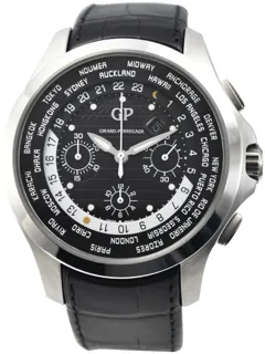 Girard-Perregaux World Time Chronograph 49700-11-631-BB6B Stainless steel Black