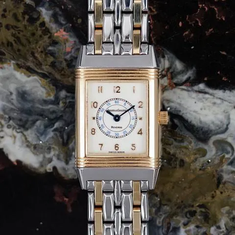 Jaeger-LeCoultre Reverso 260.5.08 20mm Yellow gold and stainless steel White