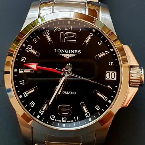 Longines Conquest L3.687.4.56.6 41mm Stainless steel Black
