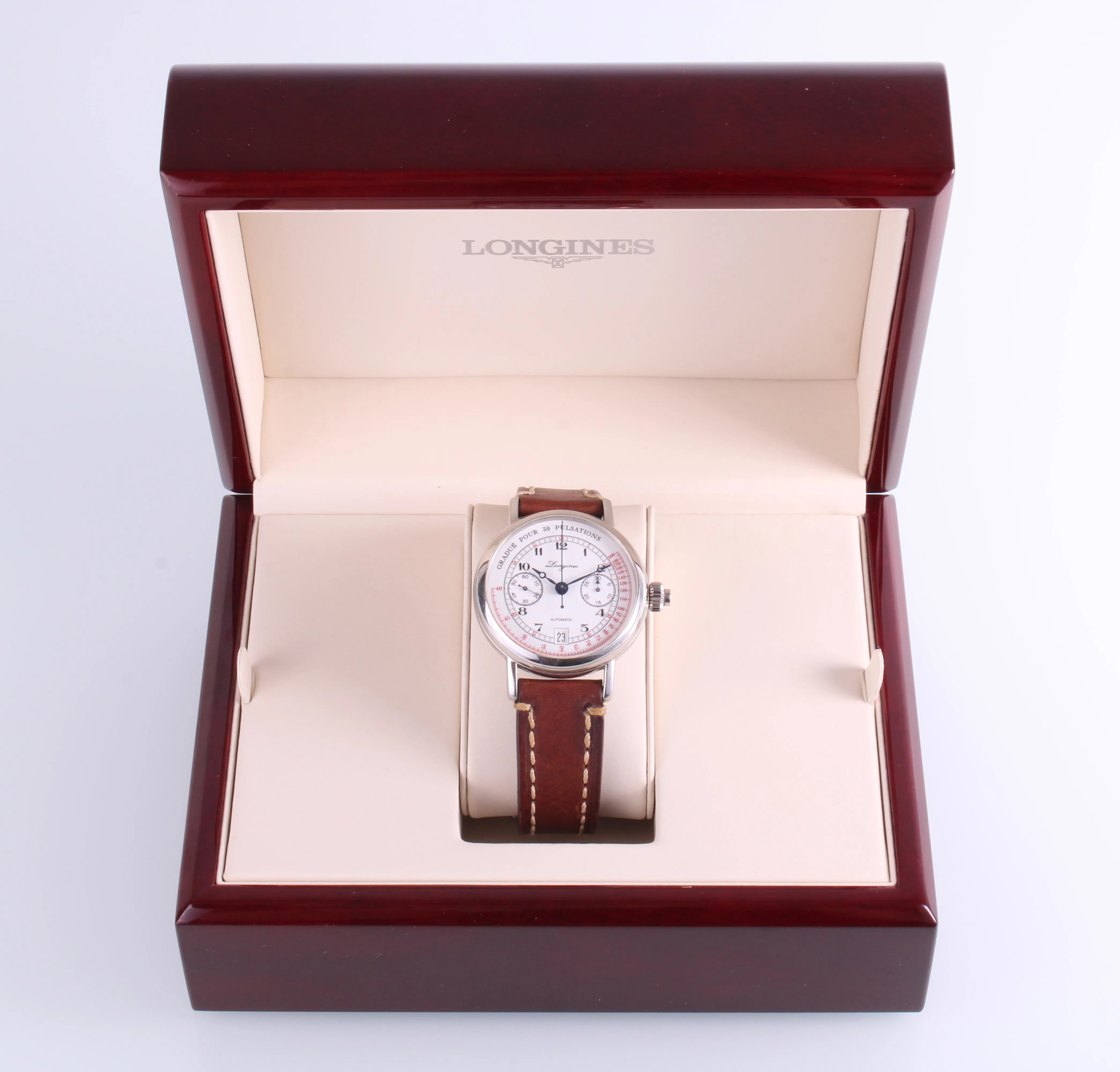 Longines Heritage L2.801.4 40mm Stainless steel White 3