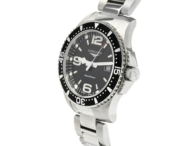 Longines HydroConquest L3.730.4.56.6 39mm Stainless steel Black 1