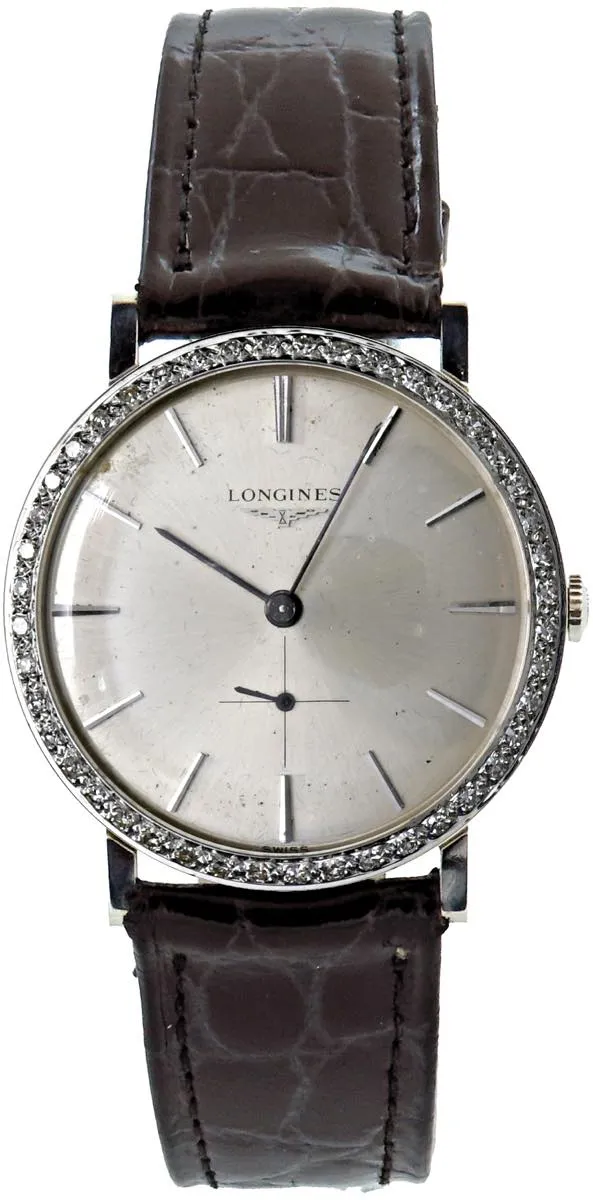 Longines 34mm Yellow gold Anthracite