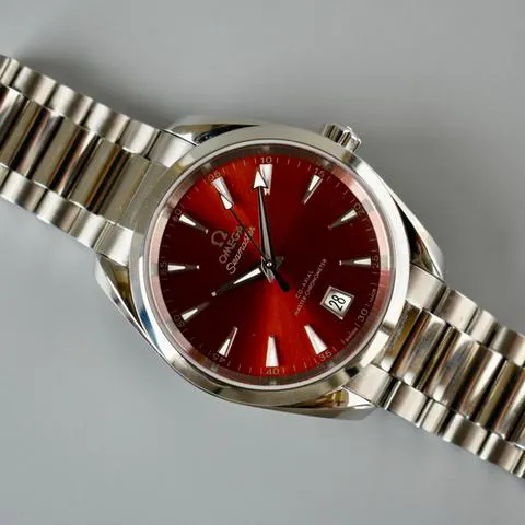 Omega Aqua Terra 220.10.38.20.13.003 38mm Stainless steel Red