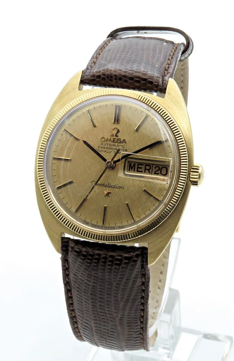 Omega Constellation 34mm Yellow gold Champagne