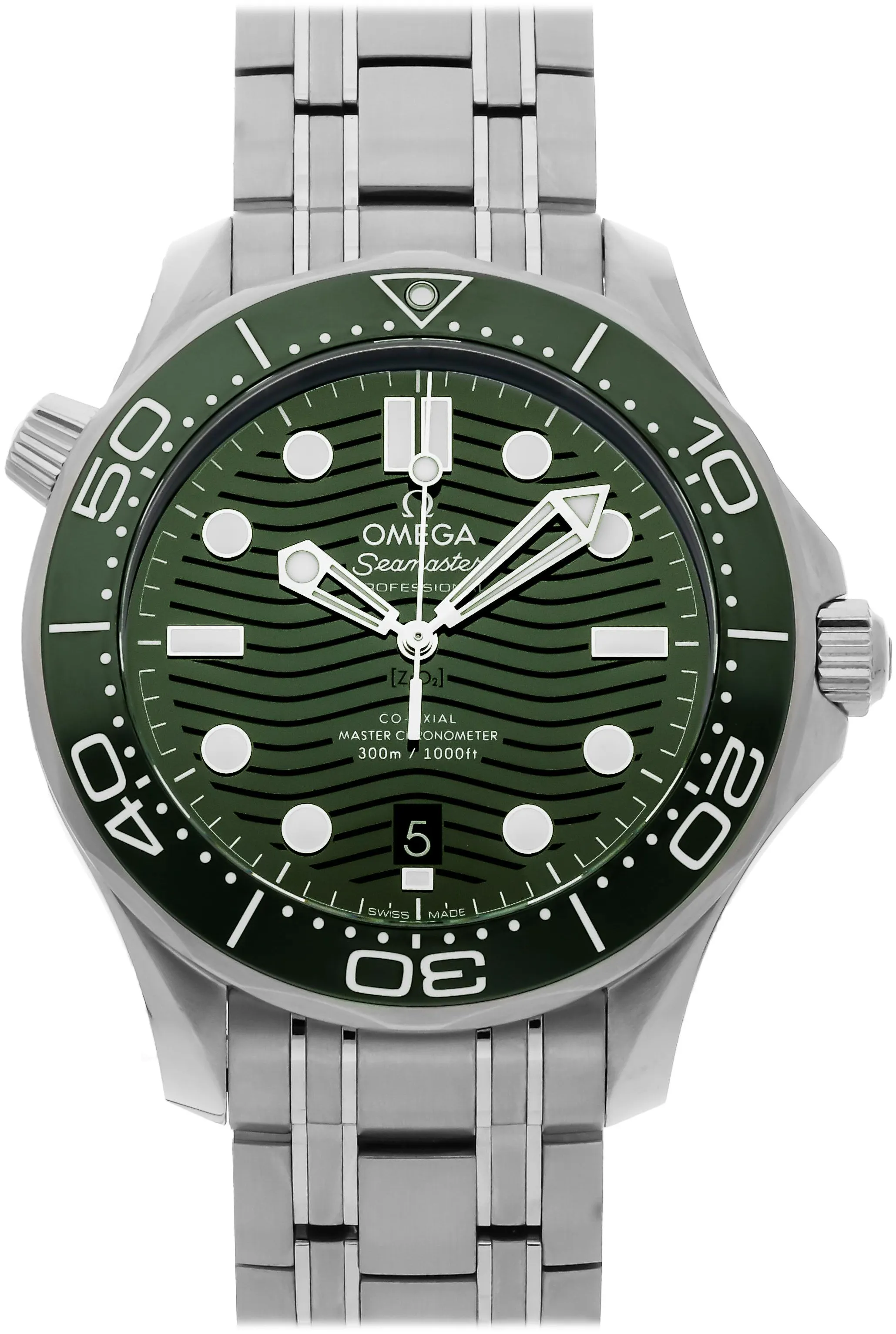 Omega Seamaster Diver 300M 210.30.42.20.10.001 42mm Stainless steel Green