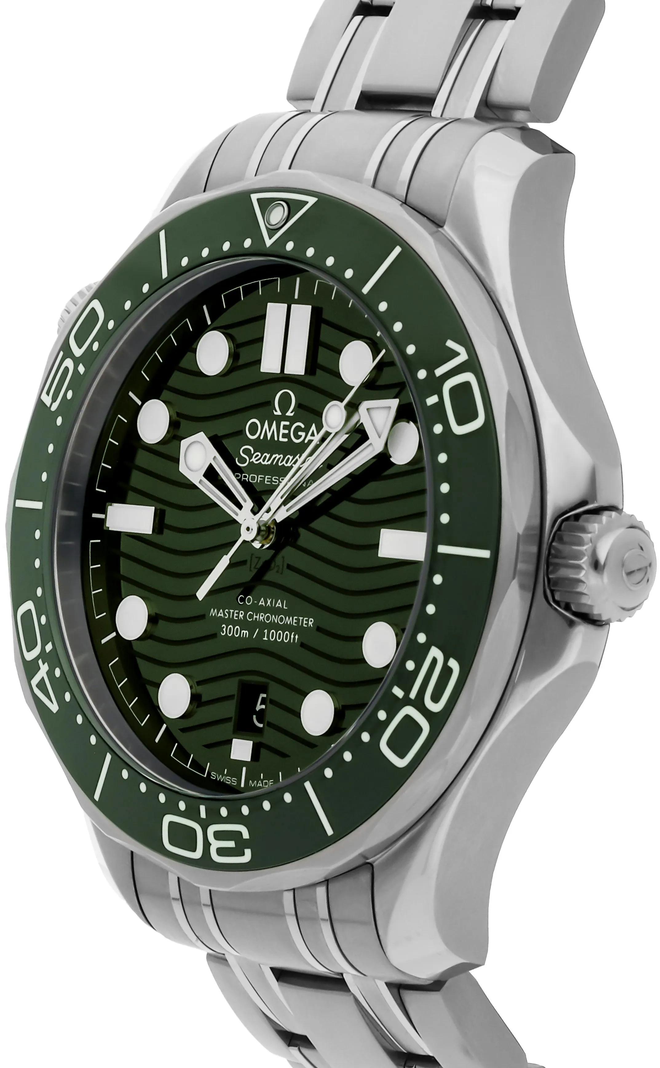 Omega Seamaster Diver 300M 210.30.42.20.10.001 42mm Stainless steel Green 1