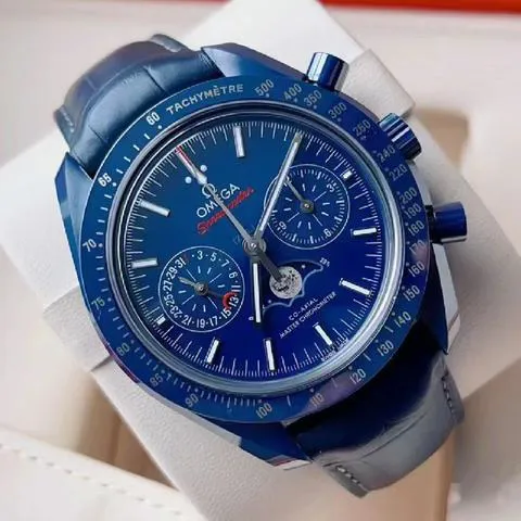 Omega Speedmaster Professional Moonwatch Moonphase 304.93.44.52.03.001 44.5mm Ceramic Blue