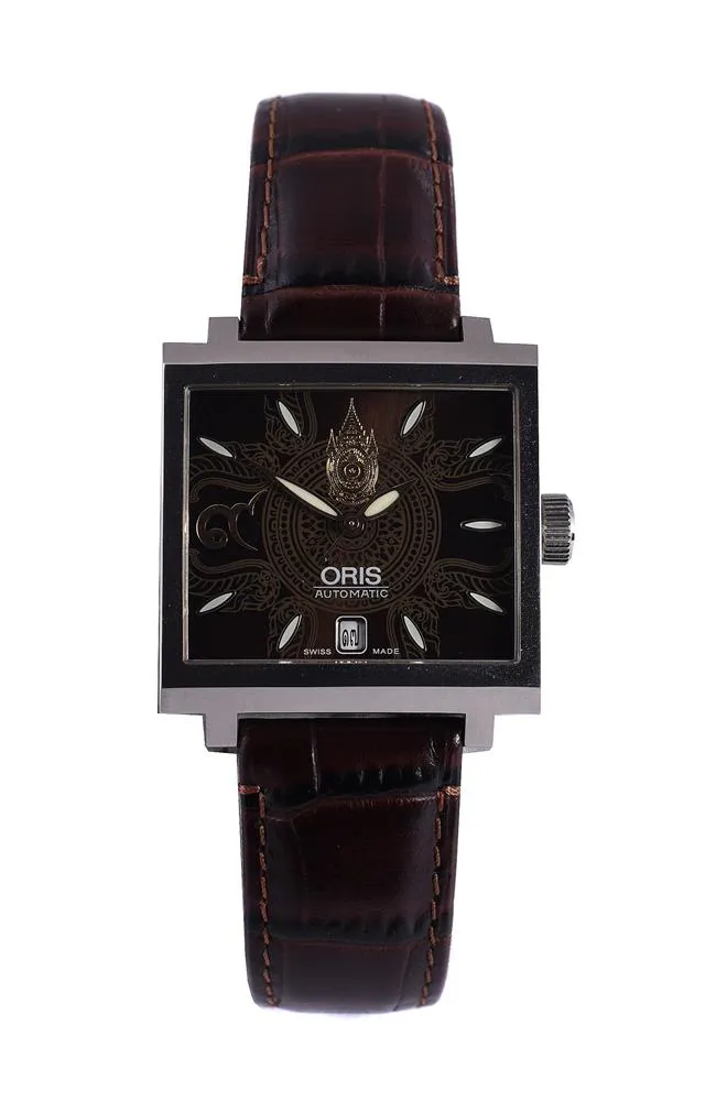 Oris 36mm Stainless steel Brown