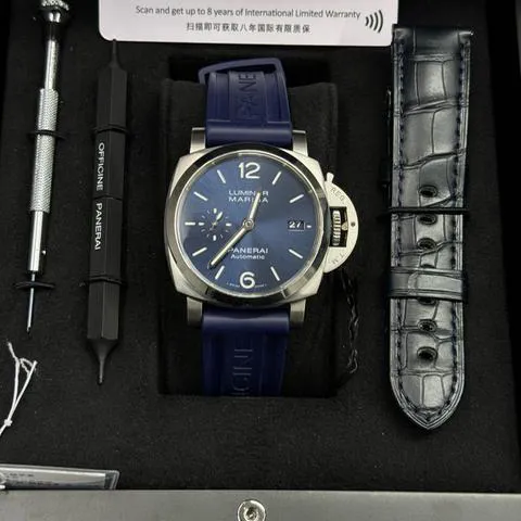 Panerai Luminor Marina PAM01393 42mm Stainless steel Blue 7