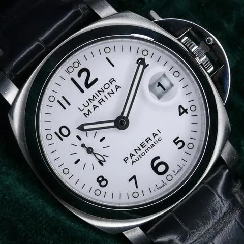 Panerai Luminor PAM 00049 40mm Stainless steel White