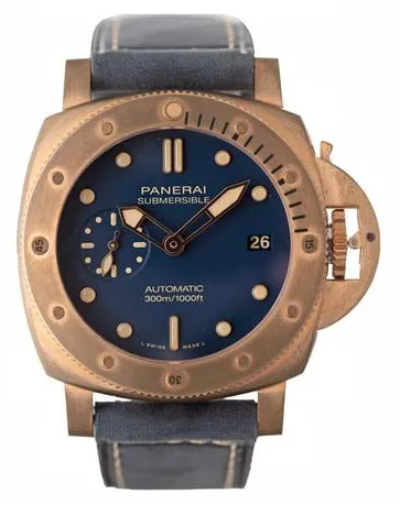 Panerai Submersible PAM01074 42mm Bronze Blue
