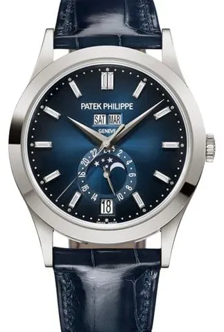 Patek Philippe Complications 5396G-017 38.5mm White gold Blue