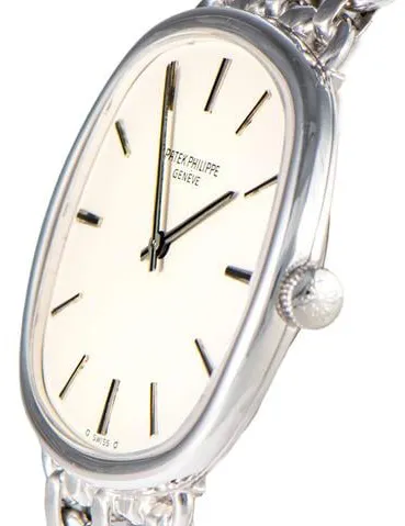 Patek Philippe Golden Ellipse 3644/2 33mm White gold Silver 1