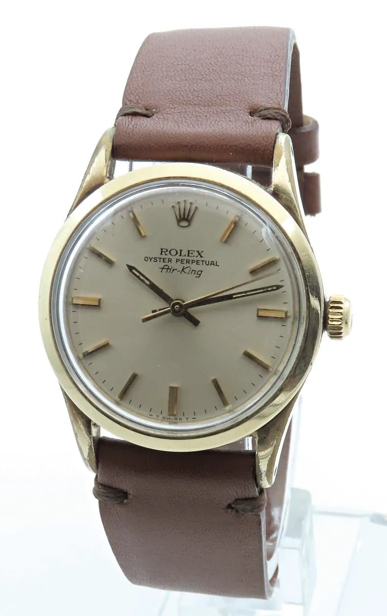 Rolex Air King 5506 34mm Stainless steel and Gold-plated Silver