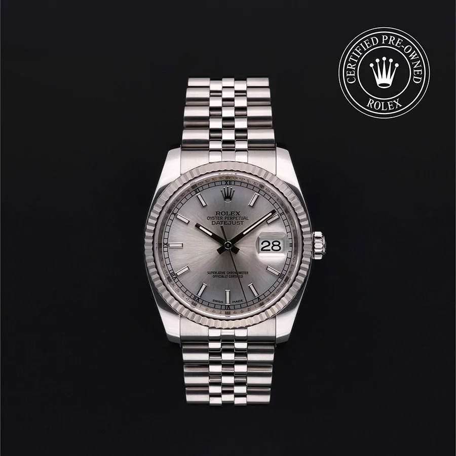 Rolex Datejust 36 116234 36mm White gold and Oystersteel Silver