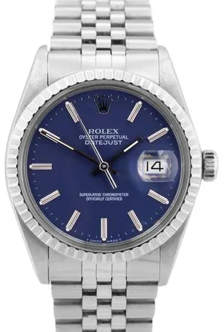 Rolex Datejust 36 16030 36mm Stainless steel Blue