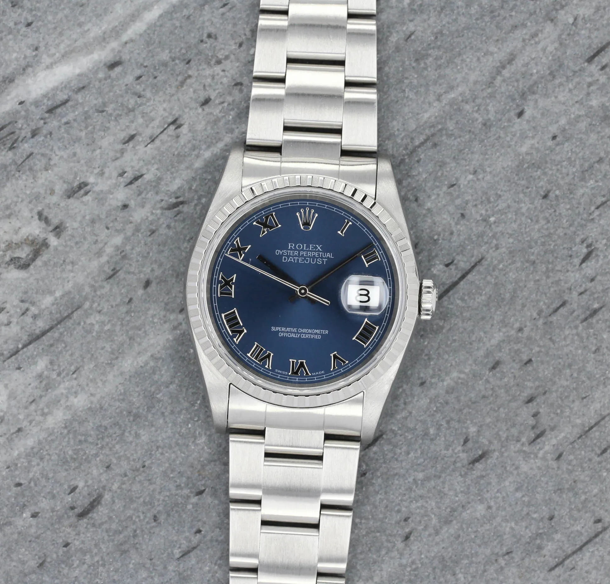 Rolex Datejust 36 16220 36mm Stainless steel Blue