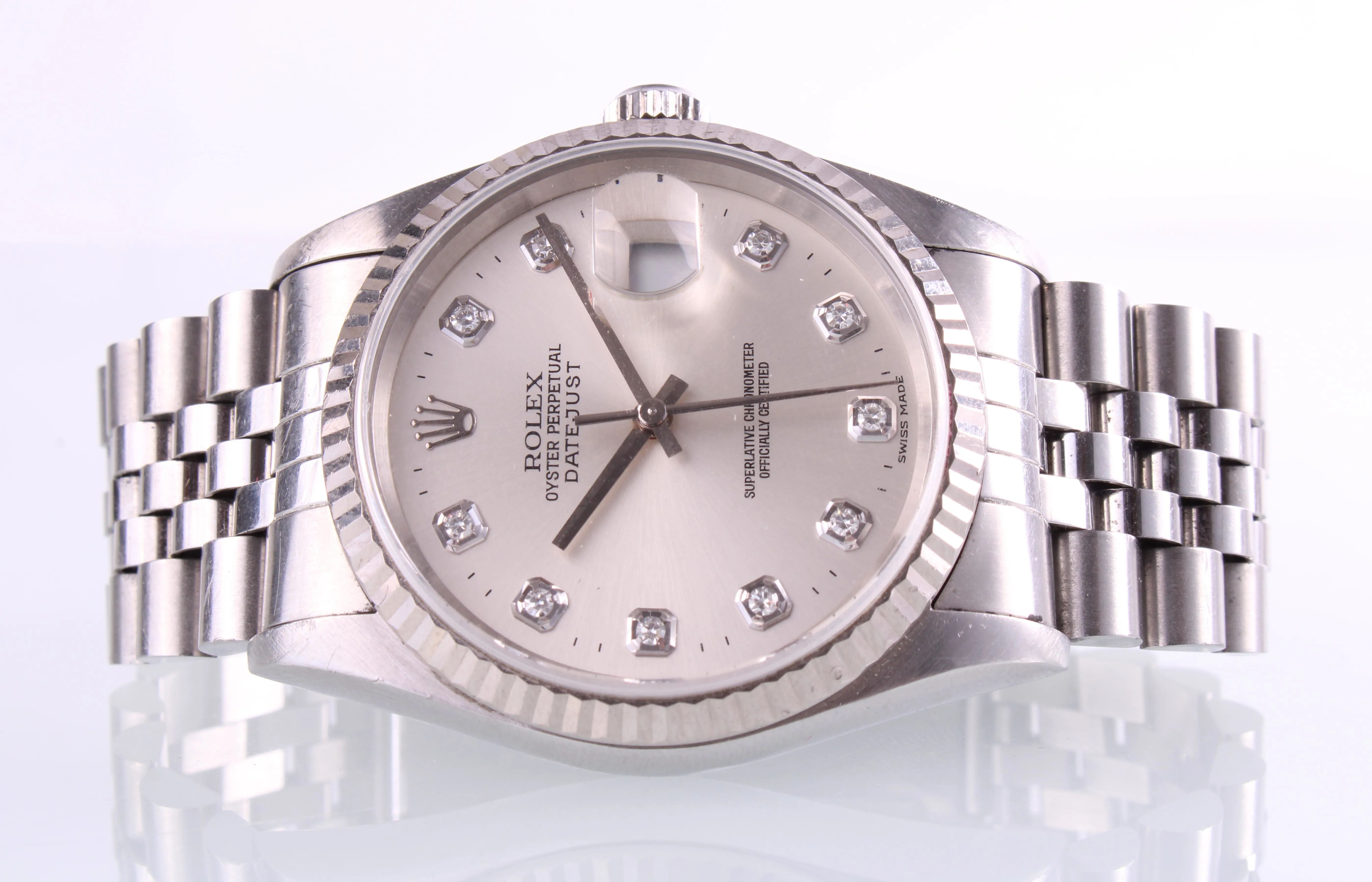 Rolex Datejust 36 16234 36mm White gold and Stainless steel Champagne