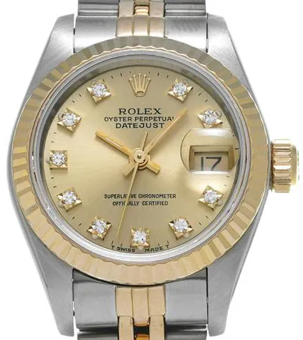 Rolex Datejust 69173G 26mm Yellow gold and stainless steel Champagne 8