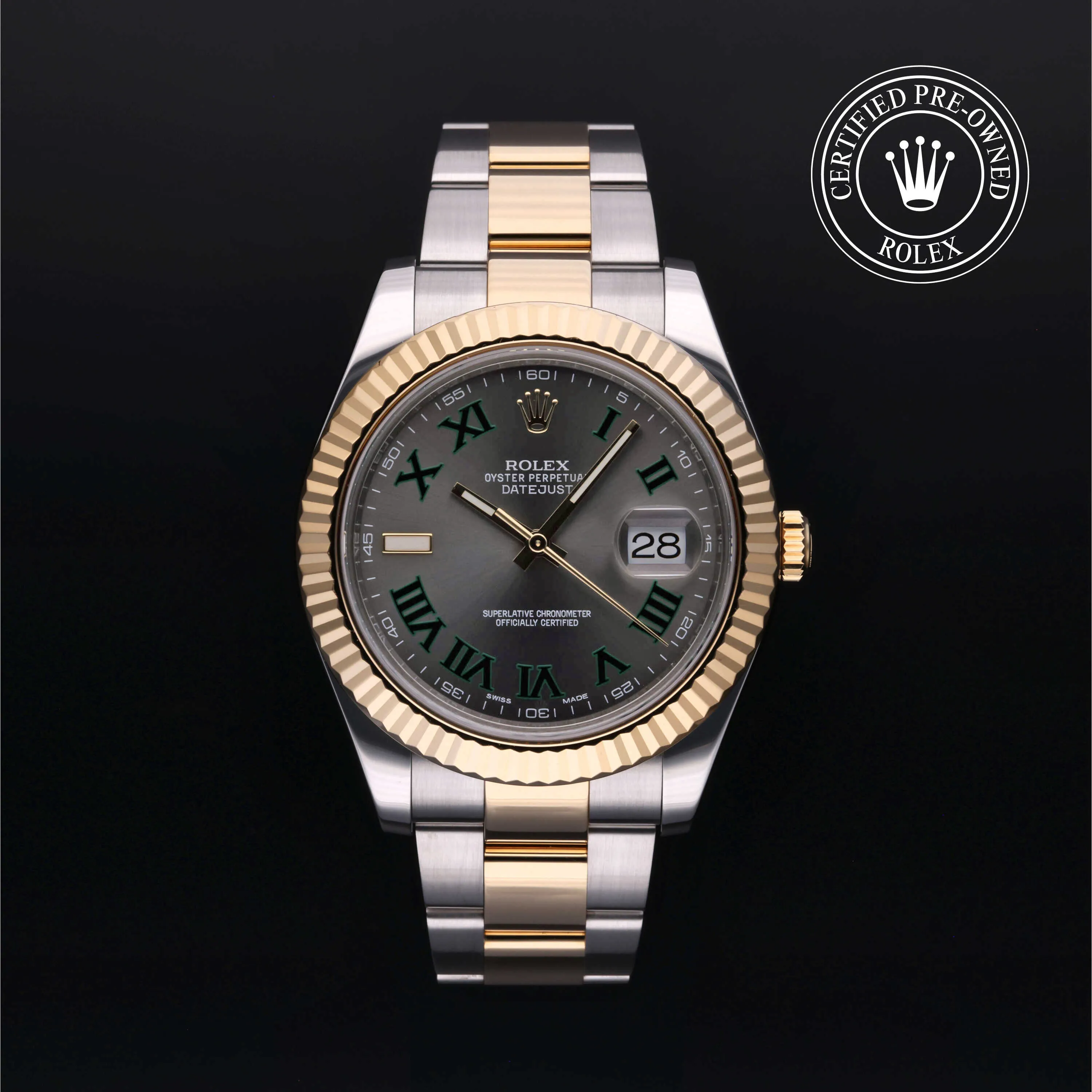 Rolex Datejust II 116333 41mm Yellow gold and Oystersteel Gray