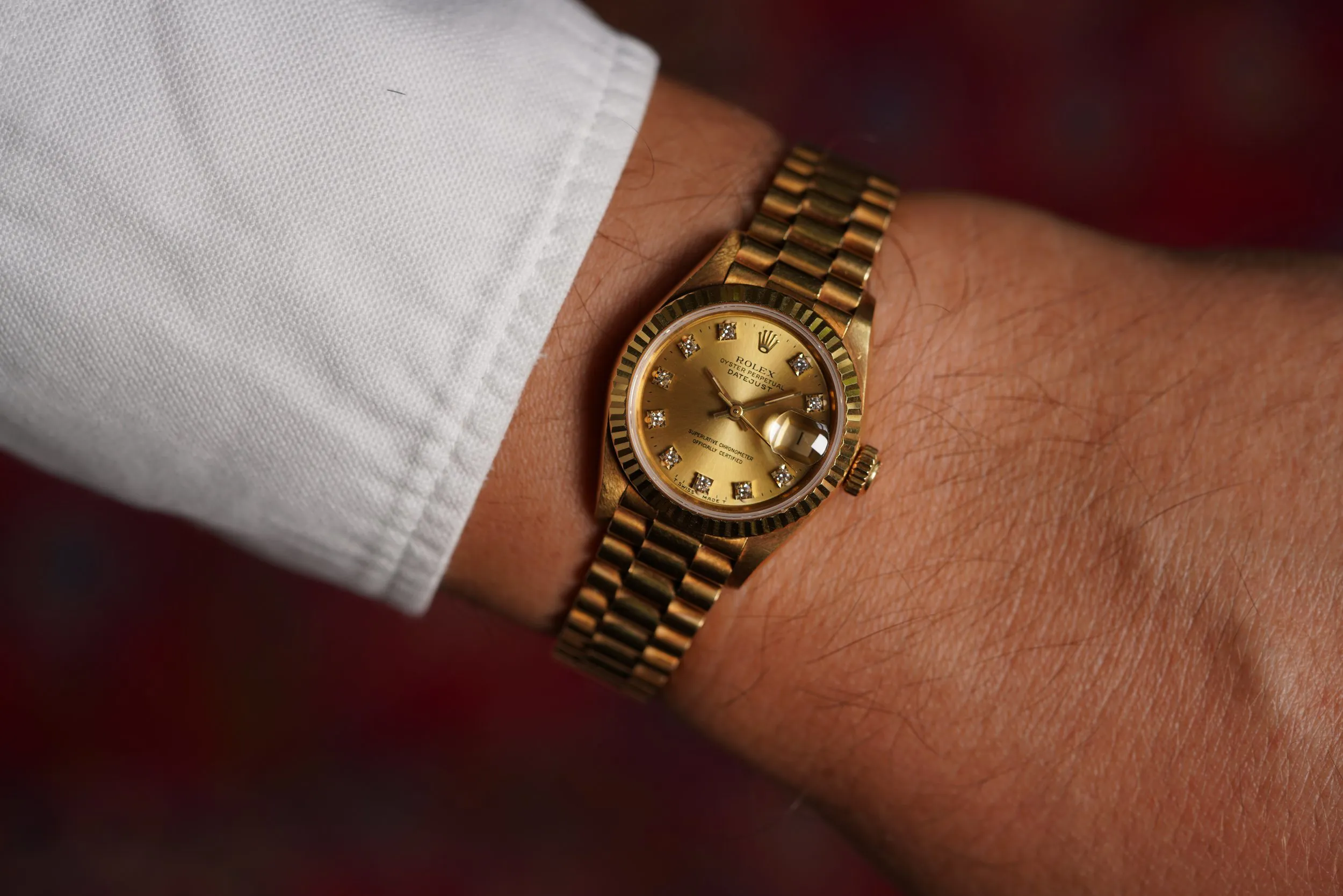 Rolex Datejust 26mm Yellow gold Champagne 2