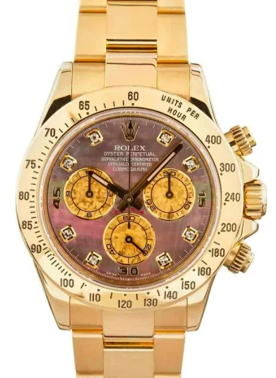 Rolex Daytona 116528 40mm Yellow gold Mother-of-pearl