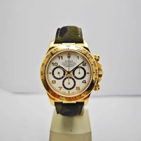 Rolex Daytona 16518 40mm Yellow gold White