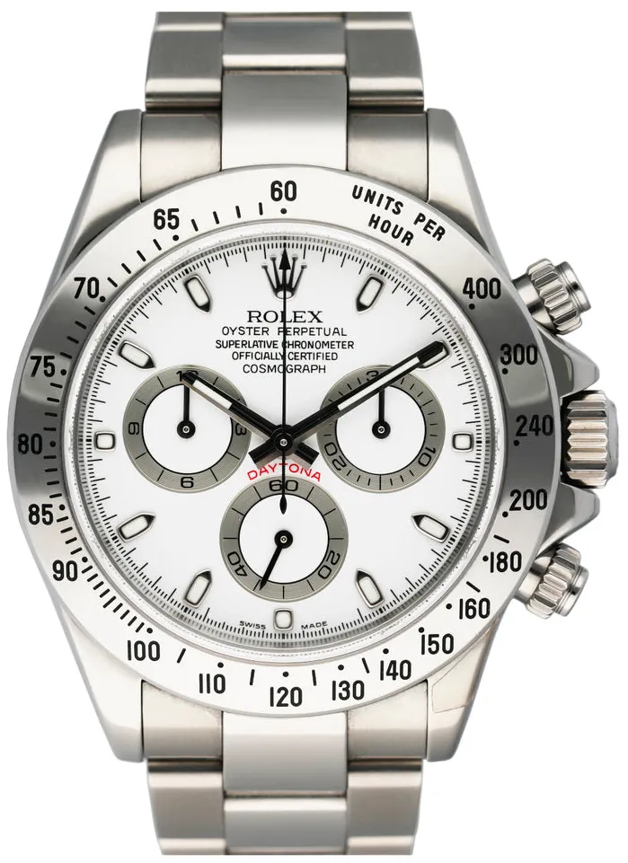 Rolex Daytona 16520 40mm Stainless steel White