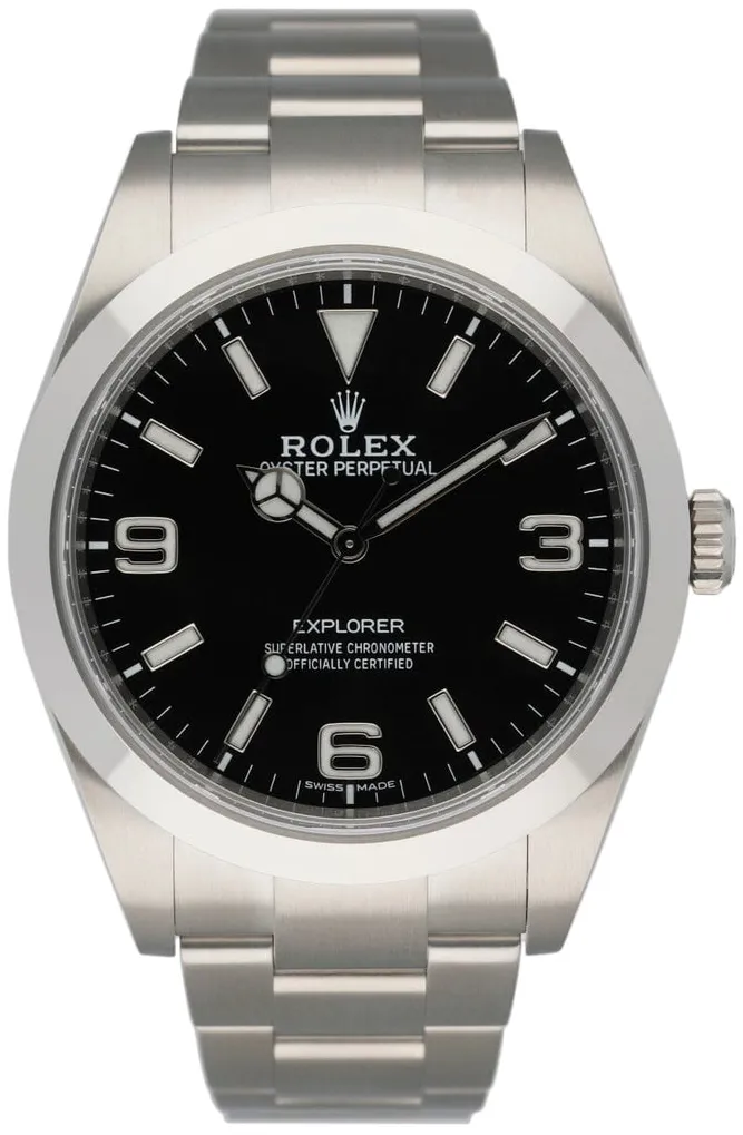 Rolex Explorer 214270 39mm Stainless steel Black