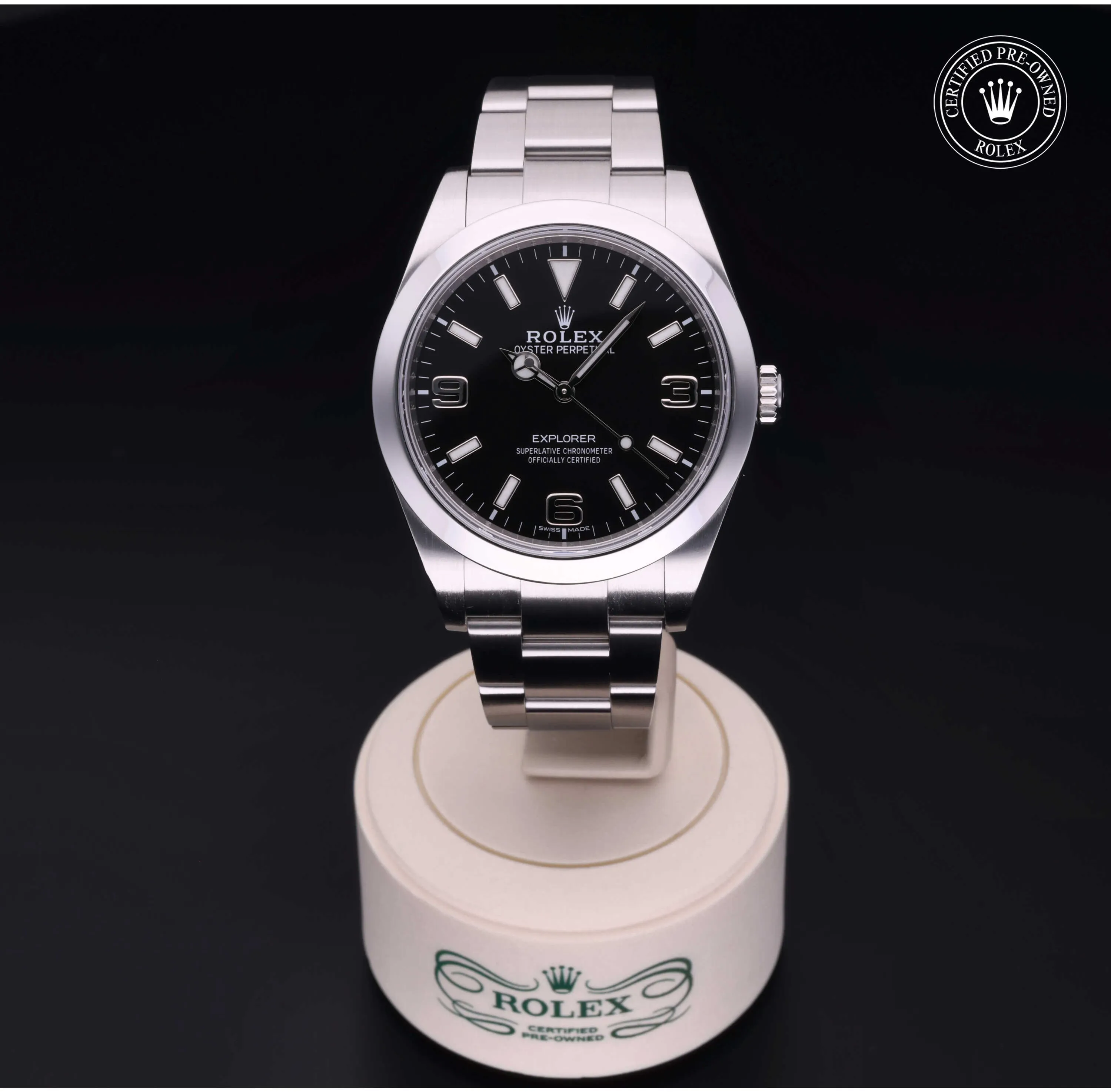 Rolex Explorer 39mm Stainless steel Black 1