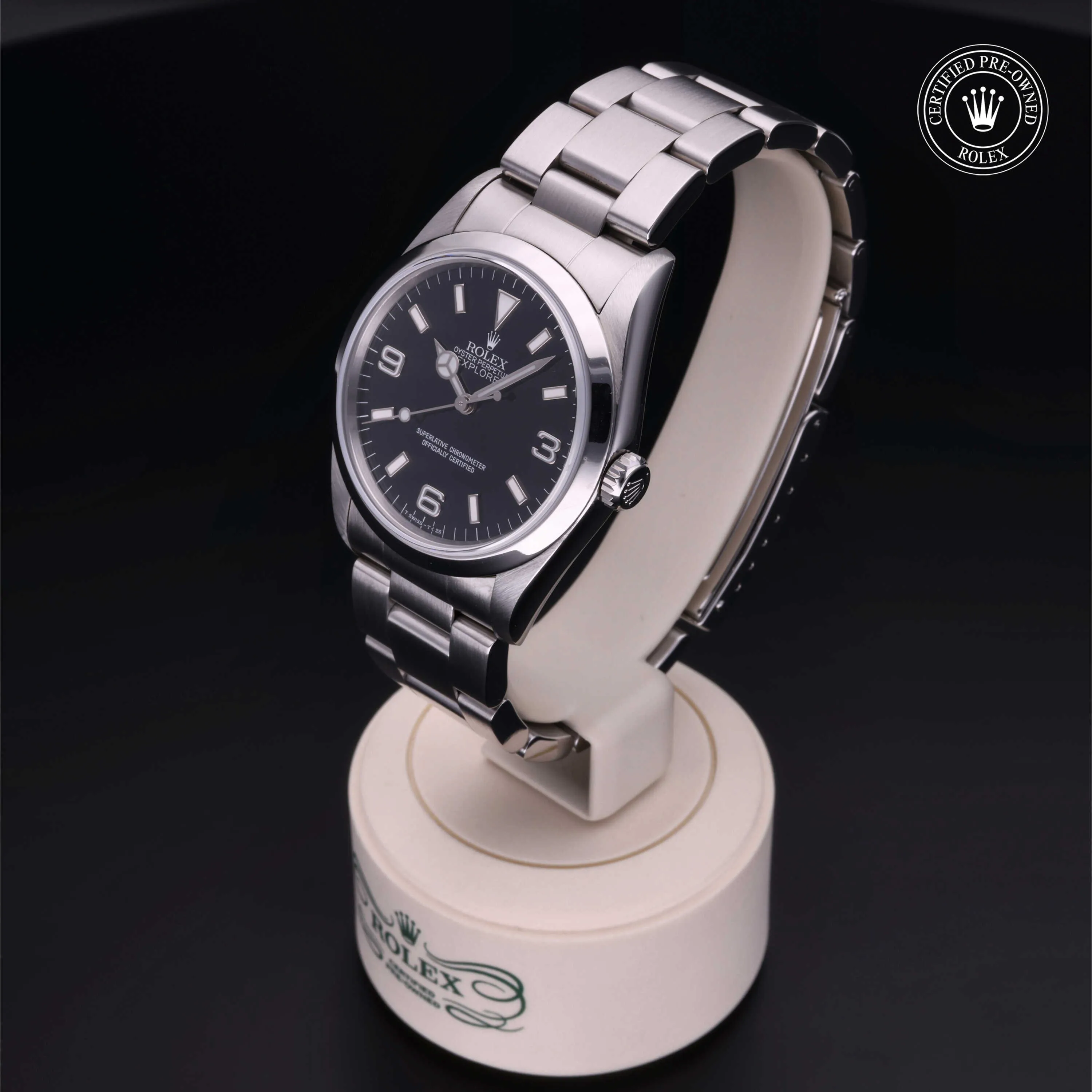 Rolex Explorer 36mm Stainless steel Black 2