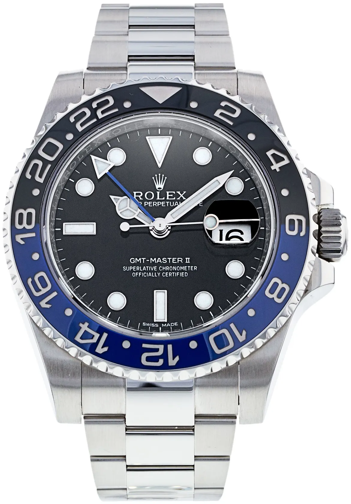 Rolex GMT-Master II 116710BLNR 40mm Stainless steel Black