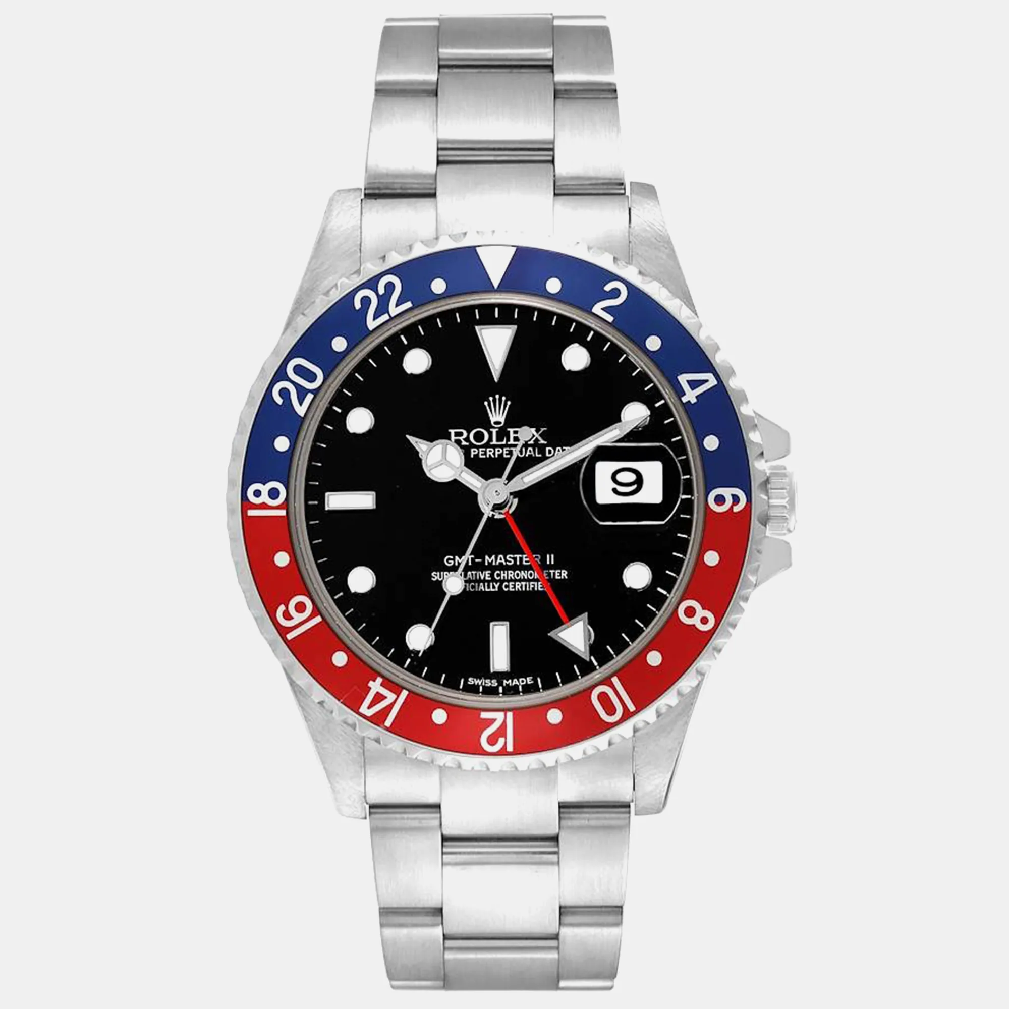Rolex GMT-Master II 40mm Stainless steel Red
