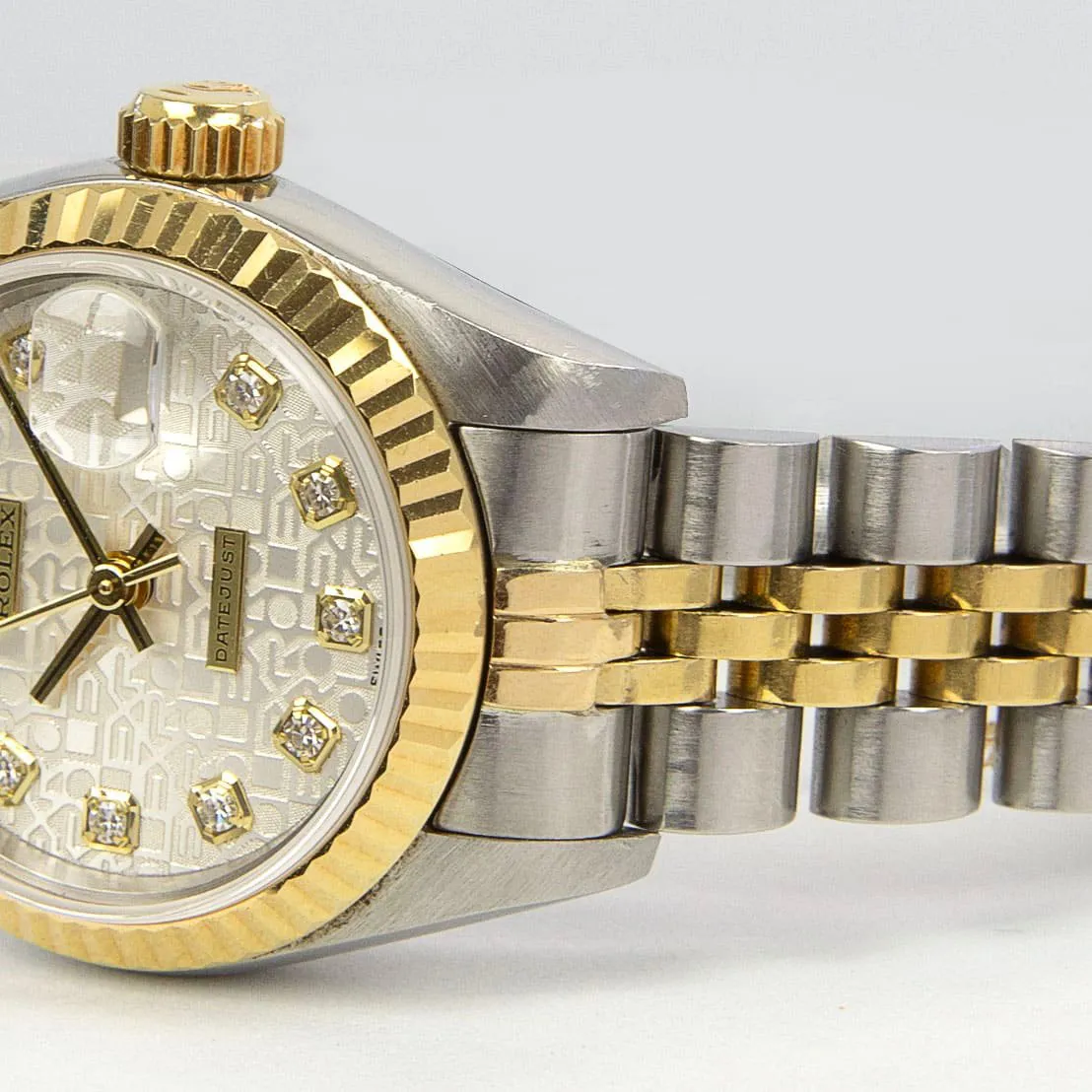 Rolex Lady-Datejust 69173 26mm Yellow gold and stainless steel White 4