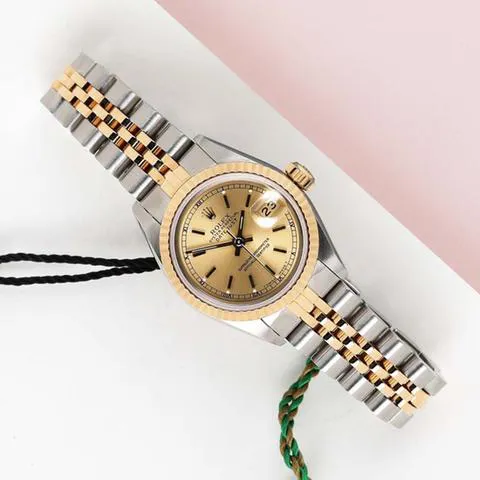 Rolex Lady-Datejust 69173 26mm Yellow gold and stainless steel Champagne