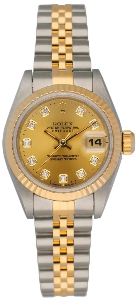 Rolex Lady-Datejust 69173 26mm Stainless steel Champagne