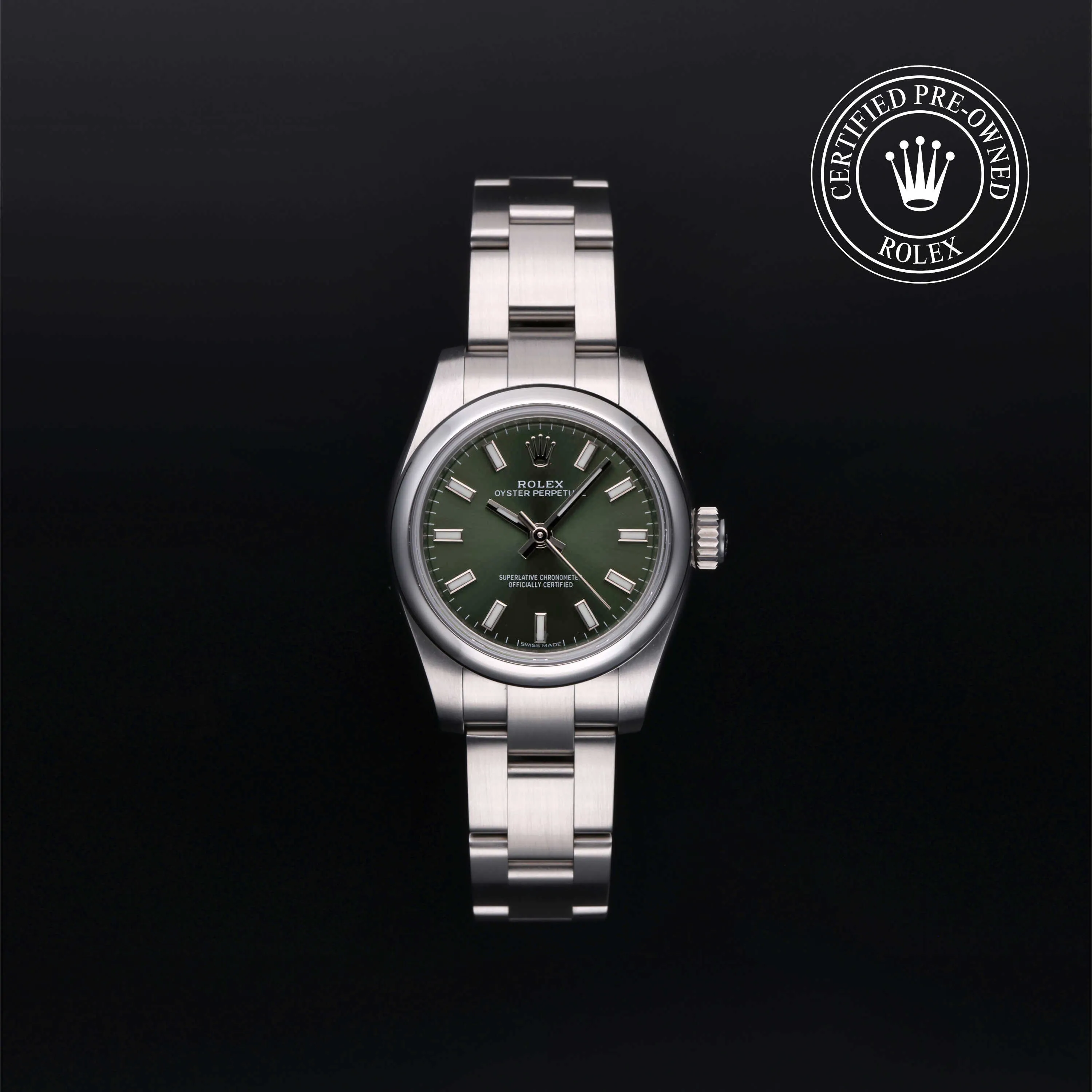 Rolex Oyster Perpetual 26 176200 26mm Stainless steel Green