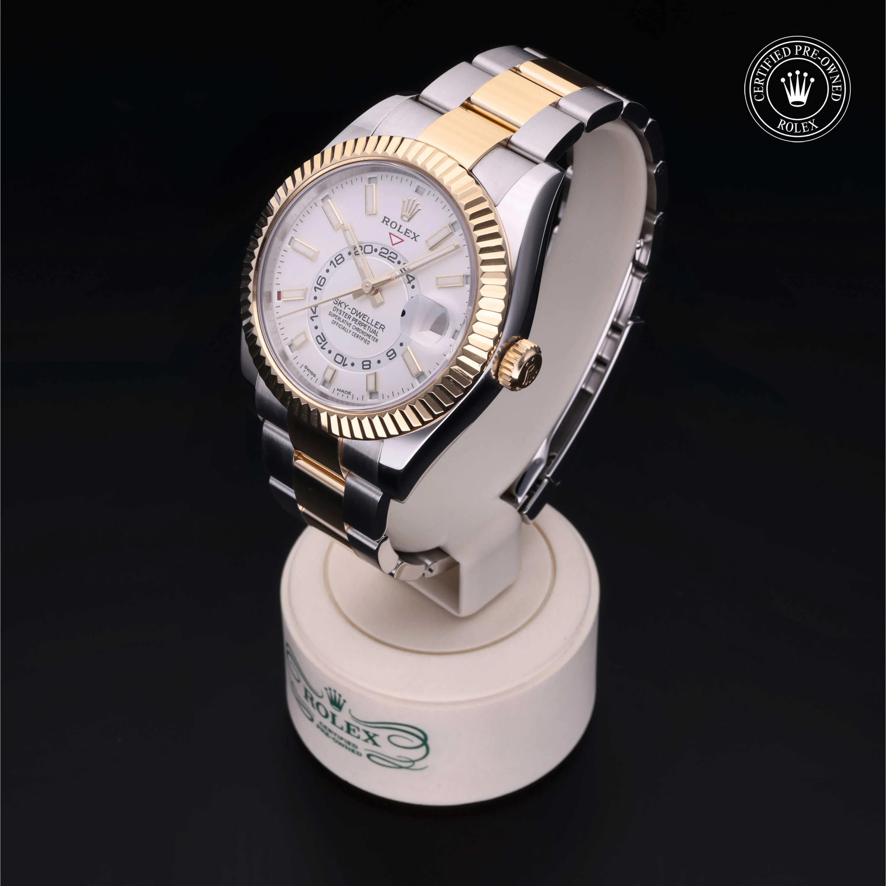 Rolex Sky-Dweller 326933 42mm Yellow gold and stainless steel White 2