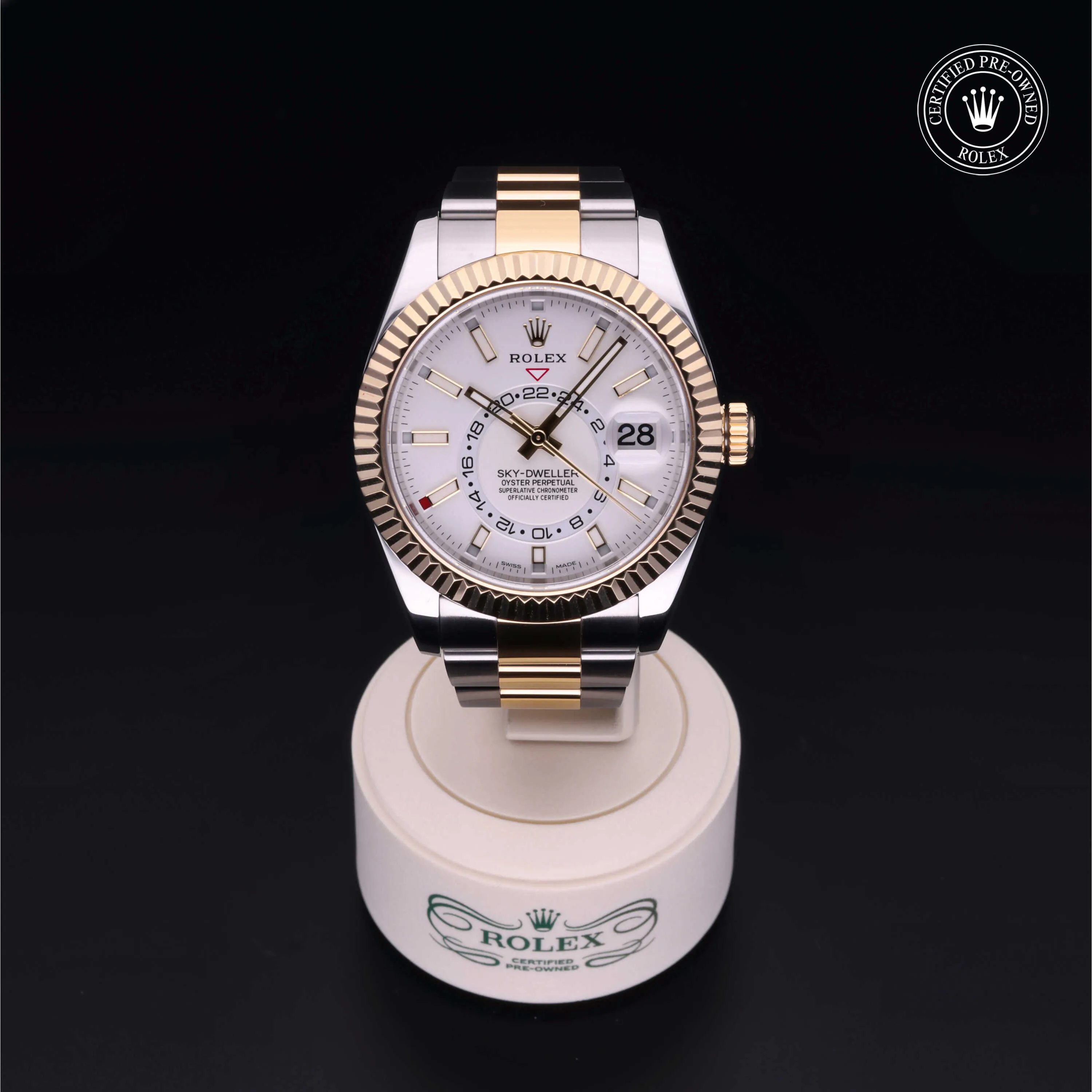 Rolex Sky-Dweller 326933 42mm Yellow gold and stainless steel White 1