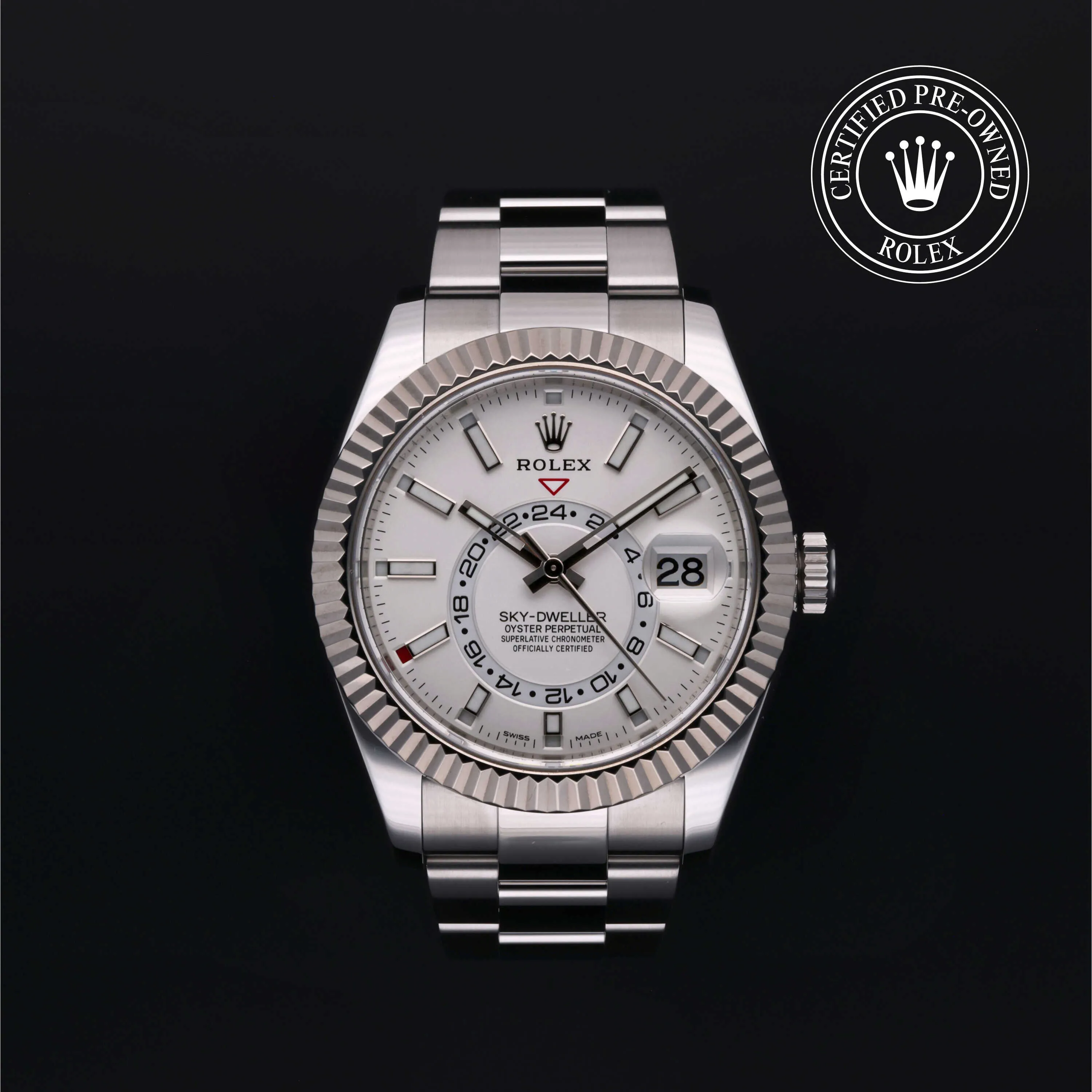 Rolex Sky-Dweller 326934 42mm White gold and diamond-set White