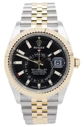 Rolex Sky-Dweller 336933-0004 42mm Yellow gold and stainless steel Black