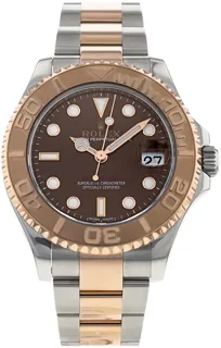 Rolex Yacht-Master 37 268621 Rose gold and Stainless steel Brown