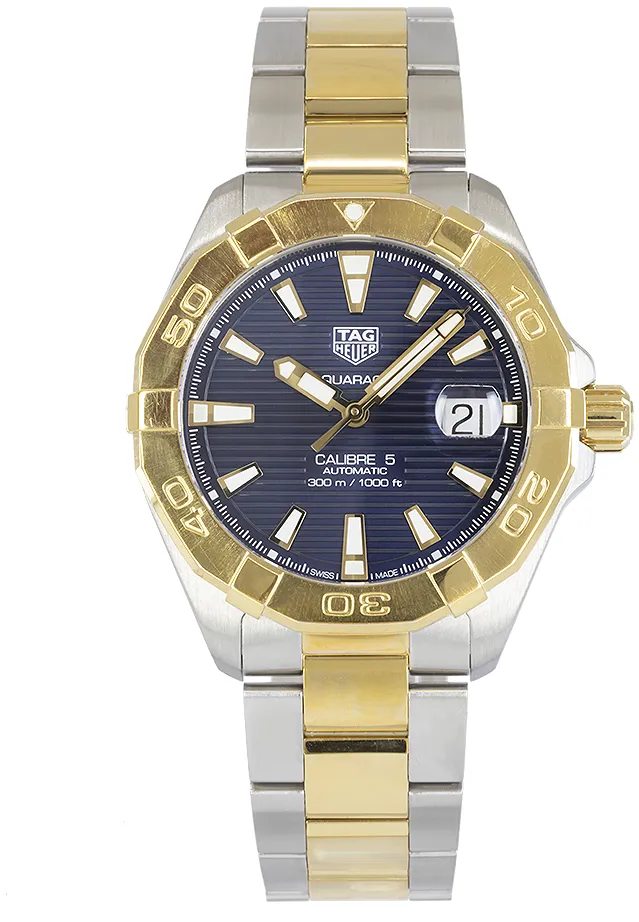 TAG Heuer Aquaracer WBD2120-0 41mm Yellow gold and stainless steel Blue