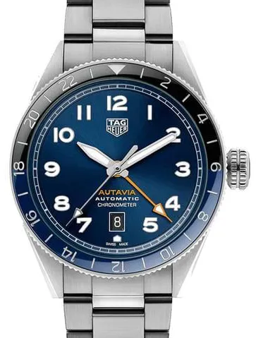 TAG Heuer Autavia WBE511A.BA0650 42mm Stainless steel Blue